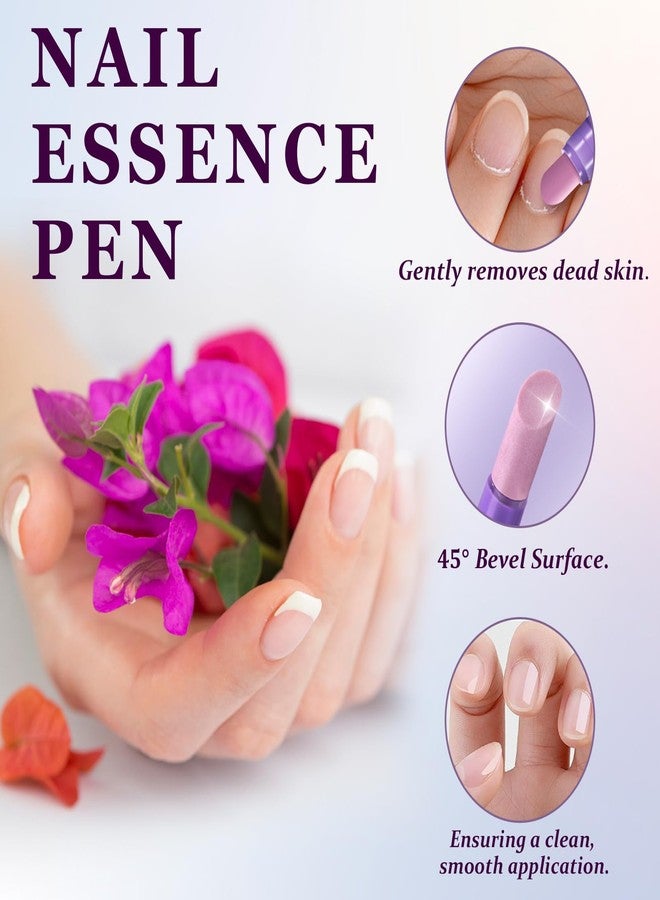 Kunal 3-in-1 Cuticle Oil Pen Sassy Tip Cuticle Pusher Pen, Nail Buffer Pen with Ceramic Tip, Nail Pusher Cuticle for Hangnails & Dry Nails,Nourishing Damaged Nails Care & Treatment - Image 4